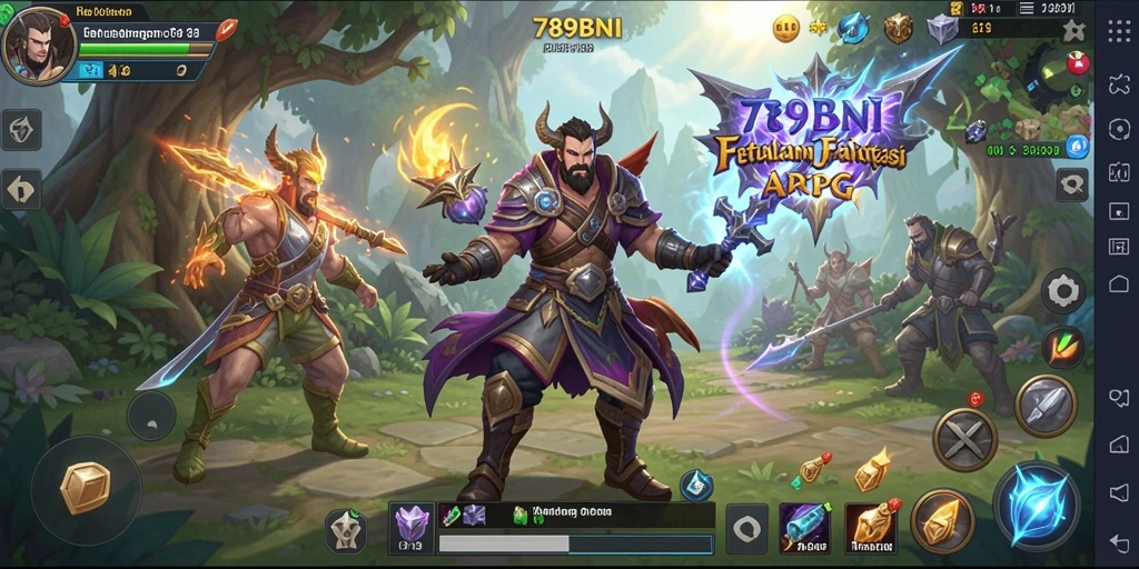 Screenshot menampilkan pertarungan seru dalam gameplay ARPG.
