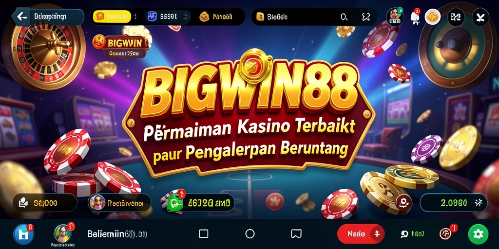 Screenshot gameplay Kasino BIGWIN88 yang menampilkan suasana seru.