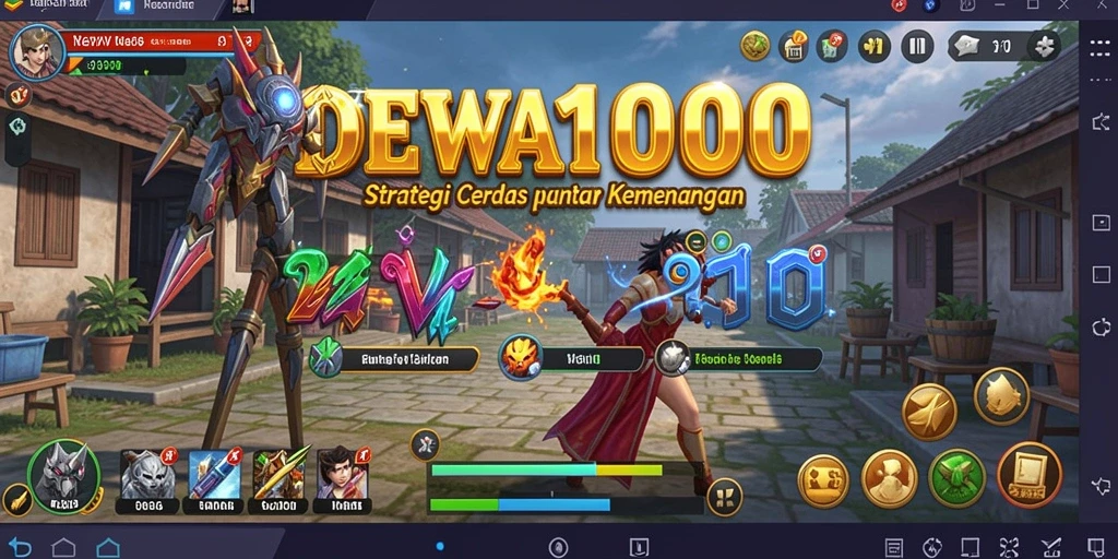 Tampilan gameplay DEWA1000 dengan aksi strategi yang mendebarkan.
