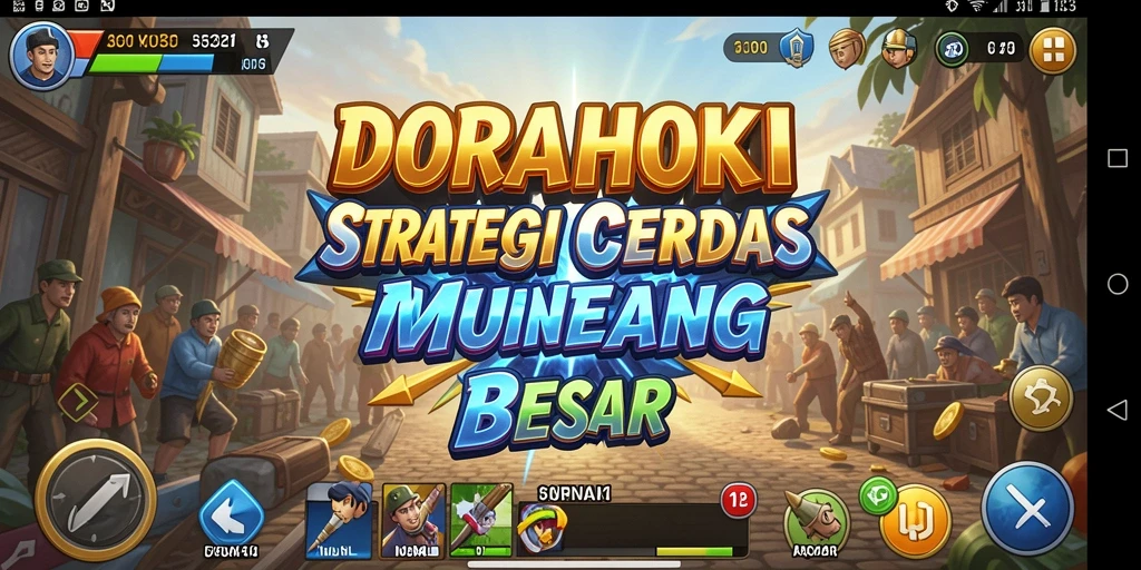Tampilan gameplay DORAHOKI yang intens dan strategis.