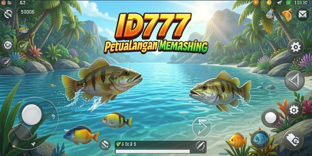 Tampilan gameplay menarik dari ID777 dengan suasana memancing yang mendebarkan.