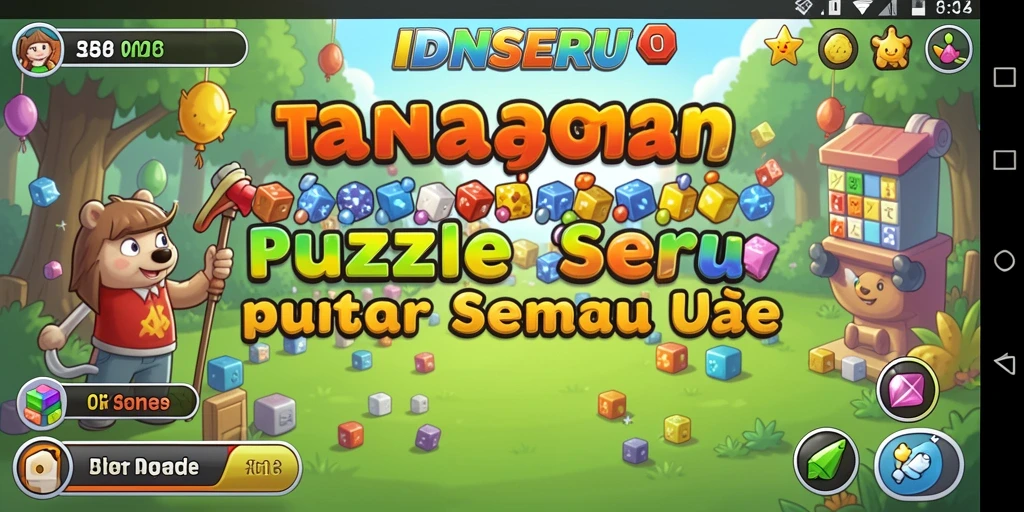 Gameplay seru IDNSERU dengan berbagai teka-teki menarik.