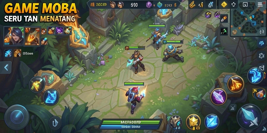 Tangkapan layar gameplay seru dari INDORP yang menunjukkan pertarungan karakter.