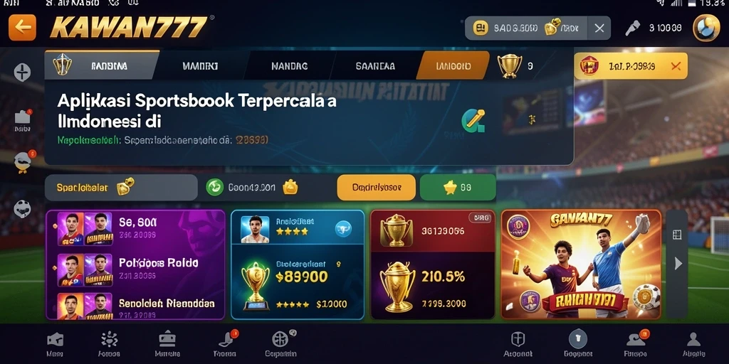 Tampilan gameplay KAWAN777 yang menarik dan interaktif untuk taruhan olahraga.