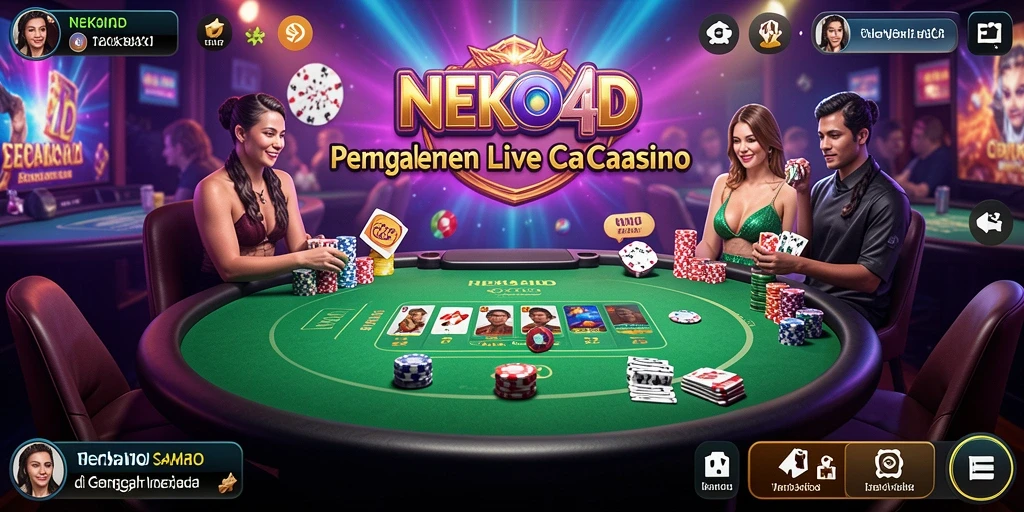 Tampilan gameplay NEKO4D yang menarik dan interaktif dalam dunia Live Casino.
