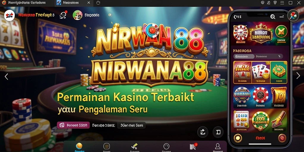 Tampilan menarik dari gameplay seru NIRWANA88 di kasino.