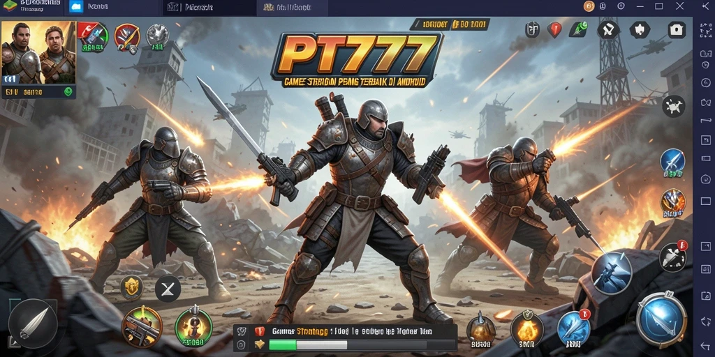 Tampilan gameplay PT777 dengan pertempuran seru dan strategi mendalam.