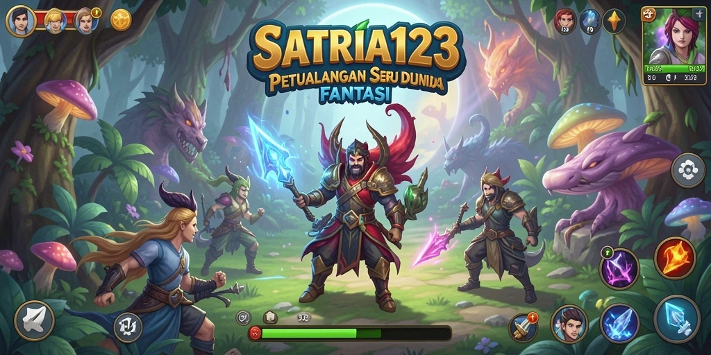 Tampilan gameplay SATRIA123 yang menarik penuh aksi petualangan.