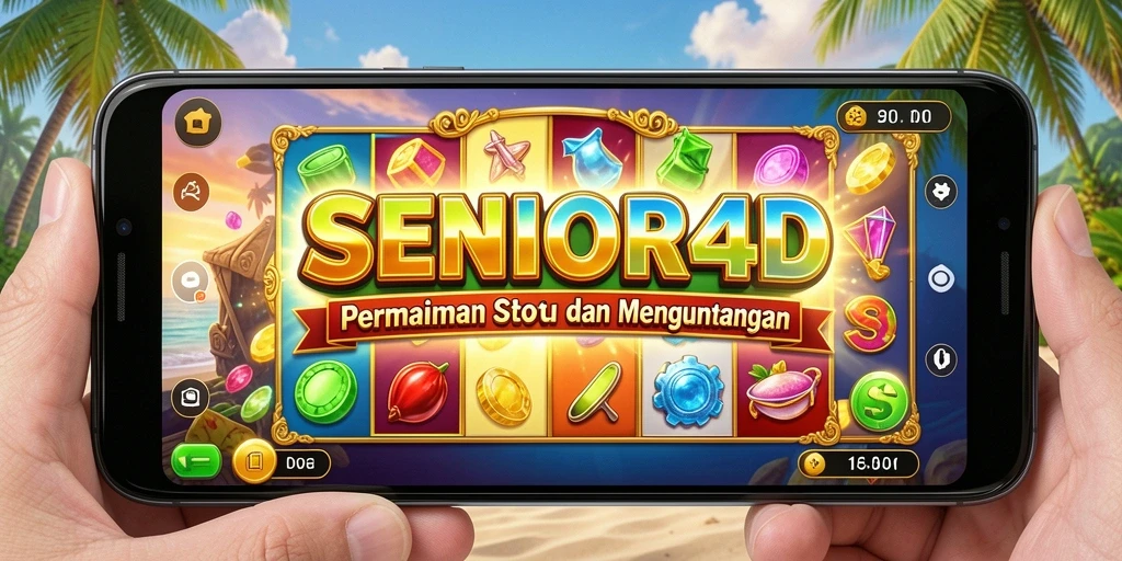 Tampilan menakjubkan dari gameplay SENIOR4D dengan berbagai tema slot.
