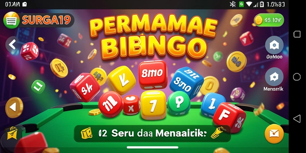 Tampilan menarik gameplay Bingo SURGA19 yang seru.