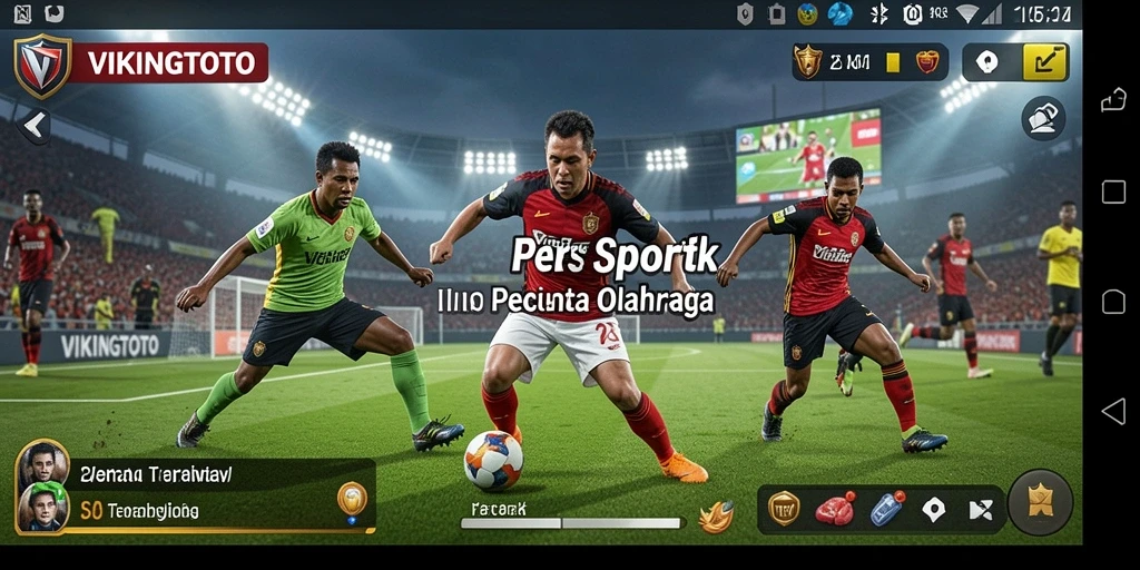 Tampilan gameplay menarik dari VIKINGTOTO dengan aksi olahraga mendebarkan.