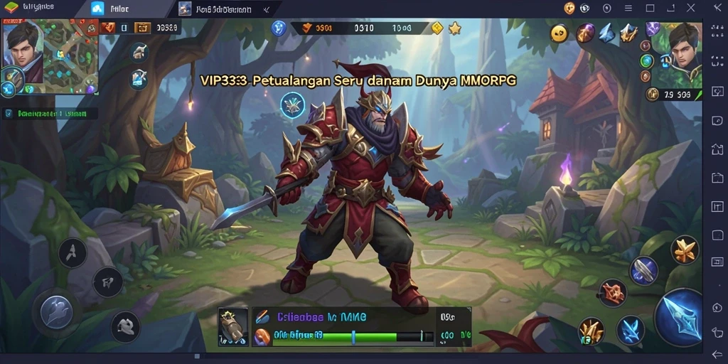 Gameplay epik dalam dunia MMORPG yang luas dan interaktif.
