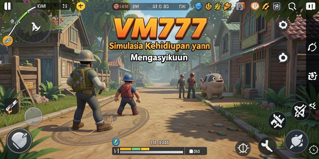 Tampilan gameplay <strong>VM777</strong> yang penuh warna dan menarik.