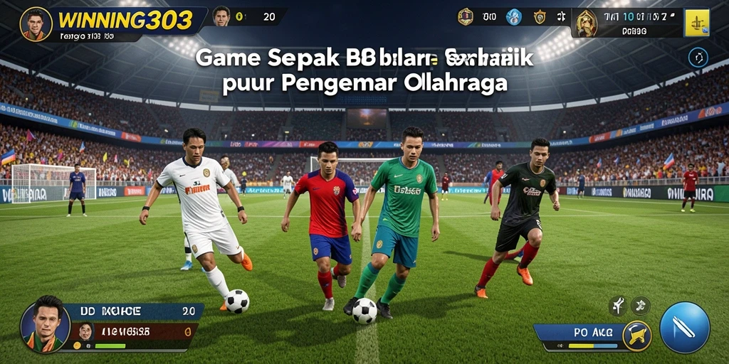 Screenshot gameplay WINNING303 menampilkan aksi menegangkan di lapangan sepak bola.