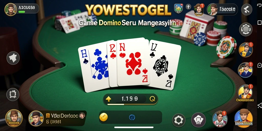 Screenshot gameplay YOWESTOGEL menampilkan keseruan bermain Domino.